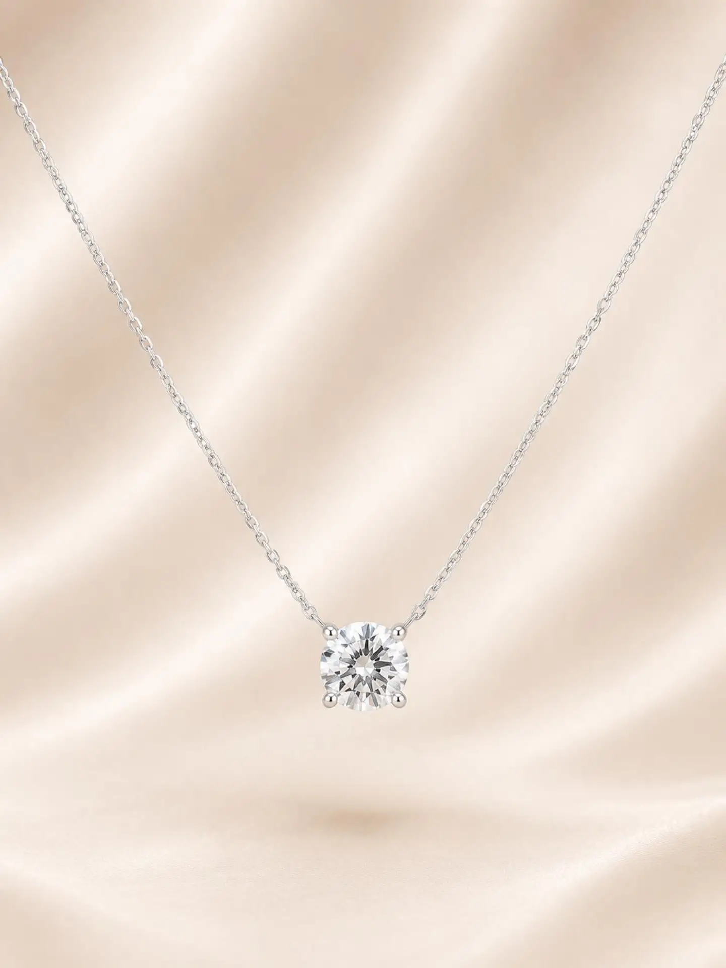 שרשרת ראונד – Round Solitaire Necklace
